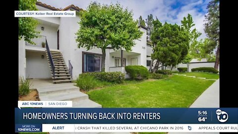 Homeowners temporarily turning back into renters