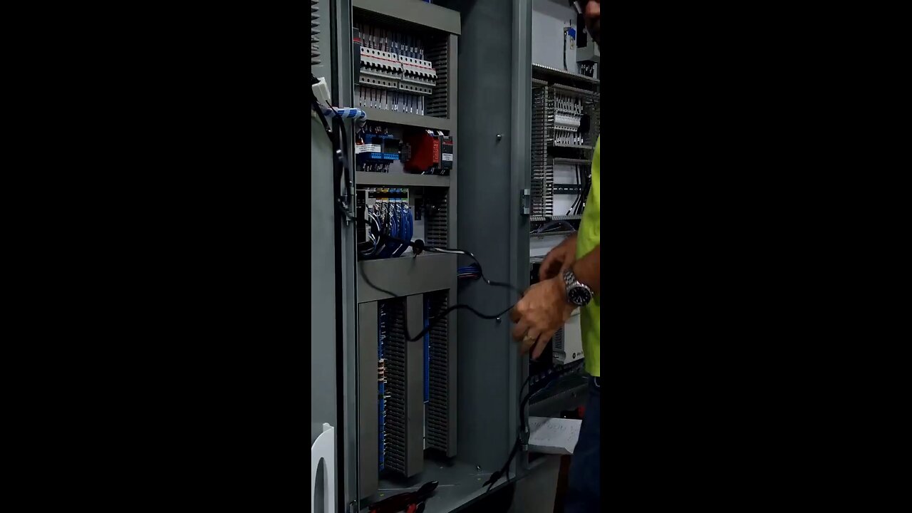 Adding the final touches of wiring to this custom I/O panel, nearly ready for FAT