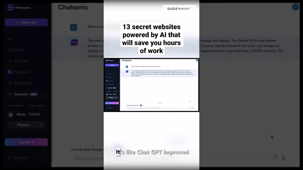 13 secret websites powered by AI that will save you hours of work #artificialintelligence #chatgpt