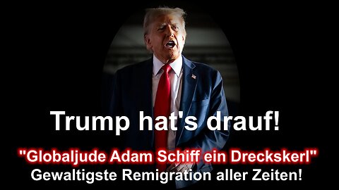 Trump hat's drauf: "Adam Schiff, ein absoluter Dreckskerl, Migrationshorden blutrünstige Verbrecher"