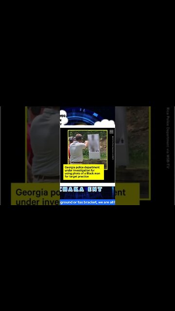 Image of a black man used for target practice