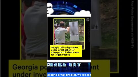 Image of a black man used for target practice