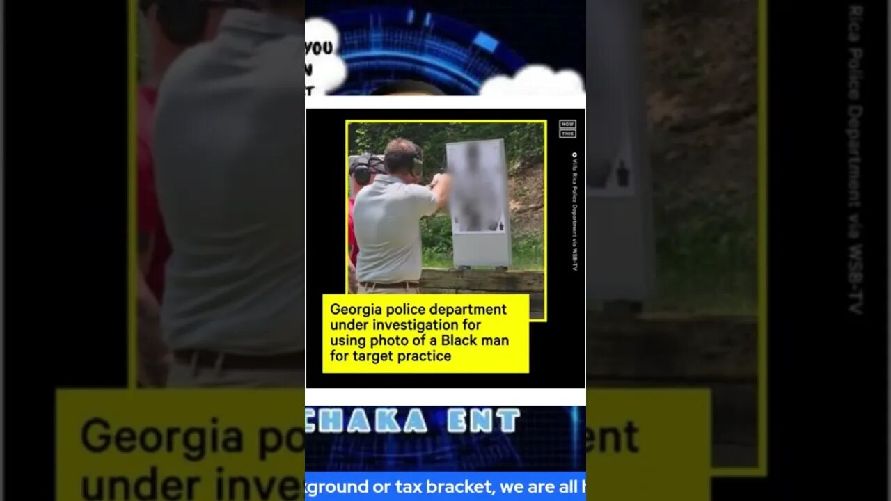 Image of a black man used for target practice