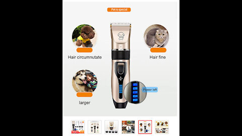 Dog Clipper, USB Low Noise Trimmer, With Display