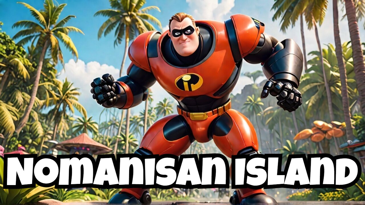 The Incredibles PS2 100% Playthrough Part 7 (Nomanisan Island)