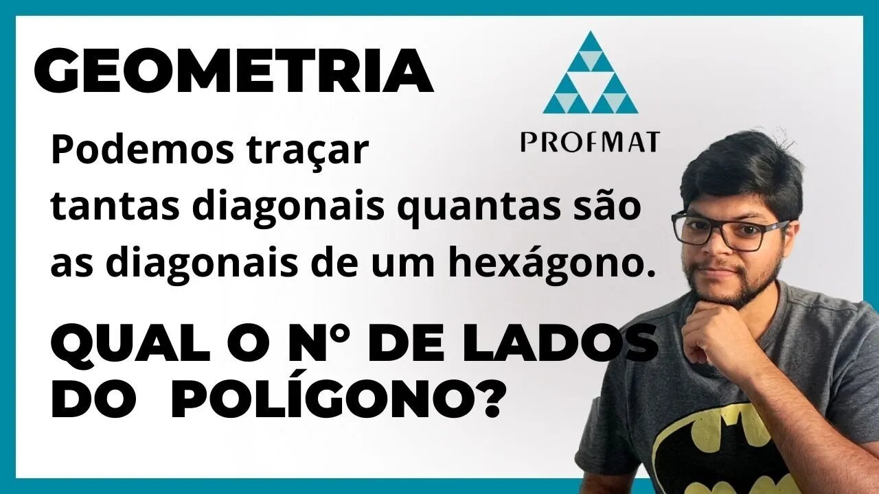 A partir de um dos vértices de um polígono convexo (PROFMAT) Geometria | Encontre o número de lados