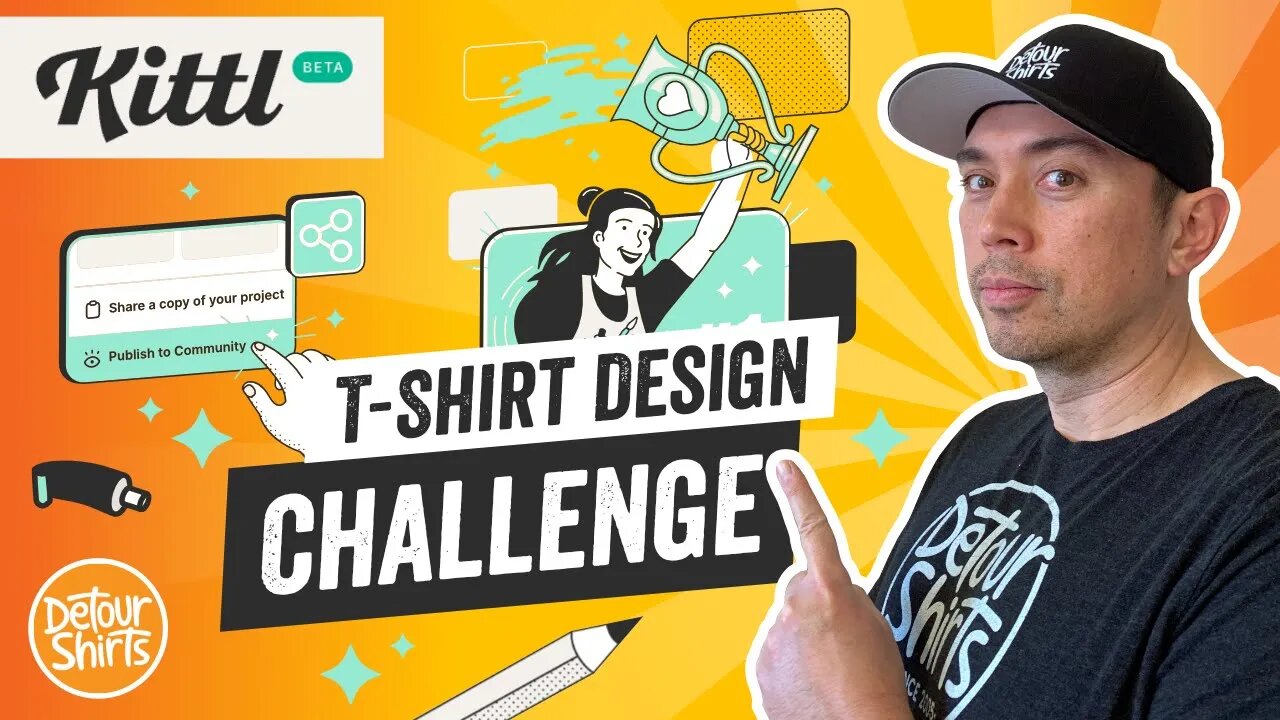 T-Shirt Design Challenge on Kittl + Full Tutorial | Everything You Need to Know about This Contest