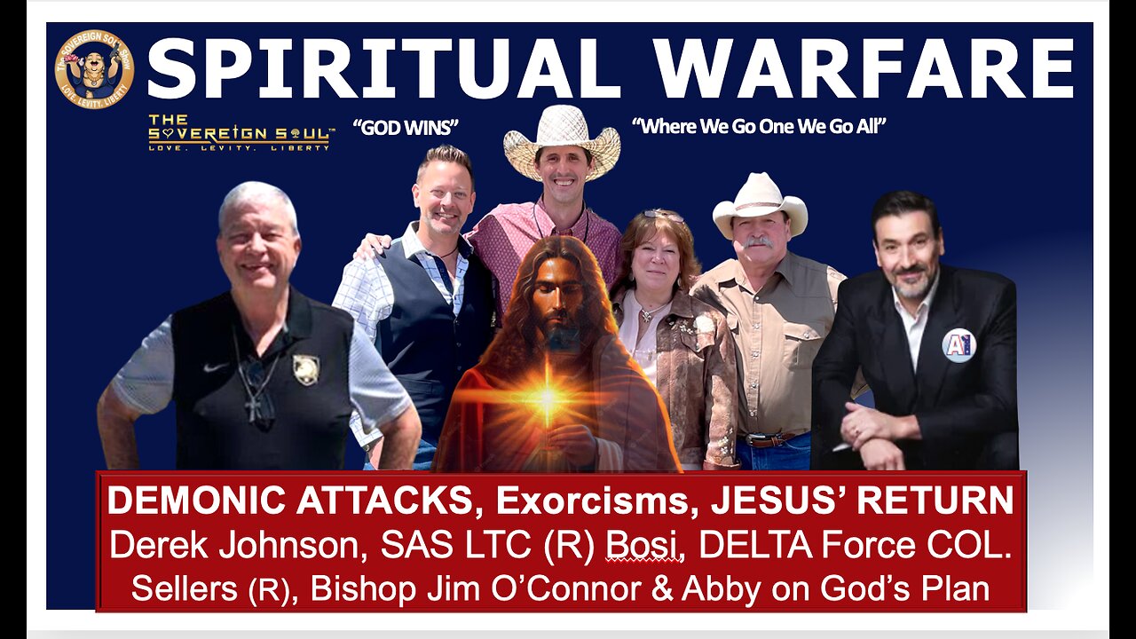 WWG1WGA⚔️Spiritual Warfare: GOD v Devil-Derek Johnson, Riccardo Bosi, Brad Wozny, Bishop Jim et al