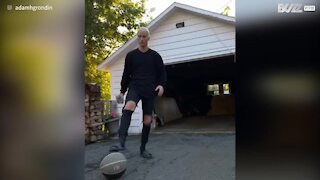 Este “basketball beer challenge” é de outro nível