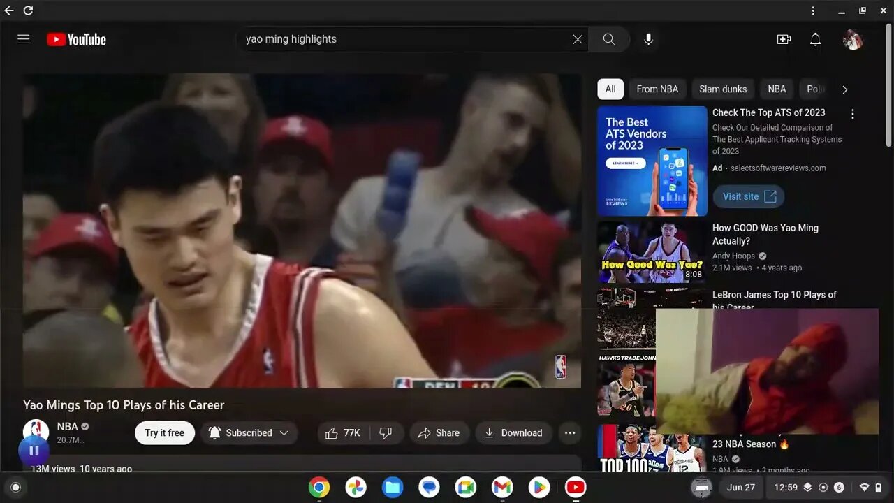 YAO MING TOP 10 HIGHLIGHTS