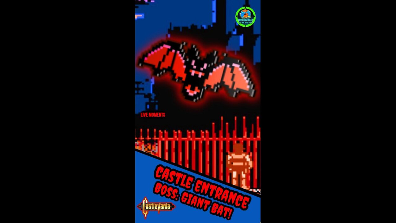 THE MOST ICONIC INTRO IN GAMING + GIANT BAT BOSS - Castlevania Live Shorts #castlevania #bossbattle