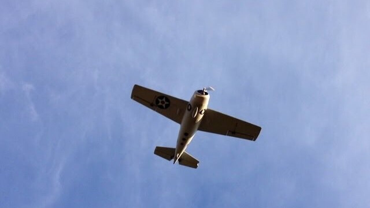 Parkzone F4F Wildcat Scale Flying with Low Passes