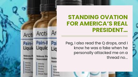 Standing ovation for America’s real president…
