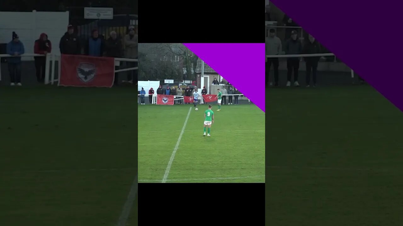 Funny Moment During Non League Football (FA Vase) Game! | Player Falls Over Taking Freekick #shorts