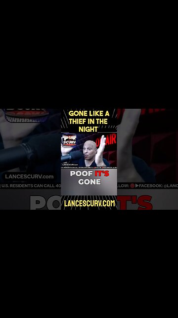 GONE LIKE A THEIF IN THE NIGHT!