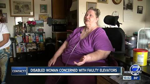 Stuck, trapped and afraid: Disabled woman says broken elevators chronic problem at apartment complex