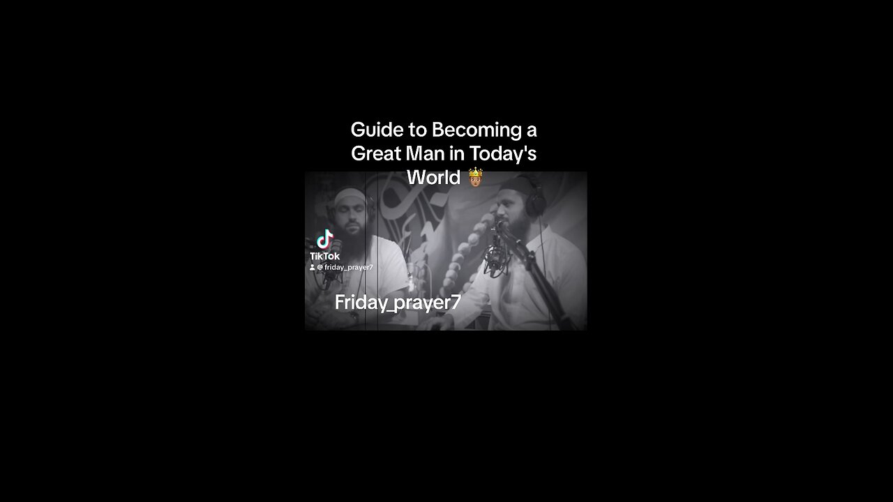 Be A Great Man