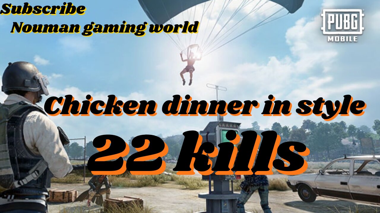 pubg mobile chicken dinner in style 22 kills full game play