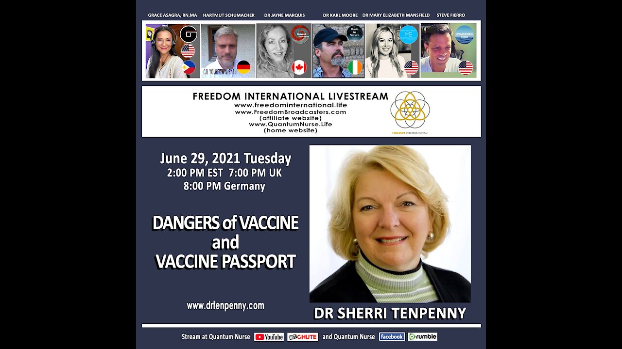 Dr. Sherri Tenpenny - "Vaccines DO NOT prevent infections but DO cause diseases."