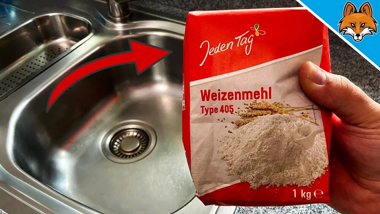 Spread FLOUR in your SINK and WATCH WHAT HAPPENS 💥 (surprisingly) 🤯