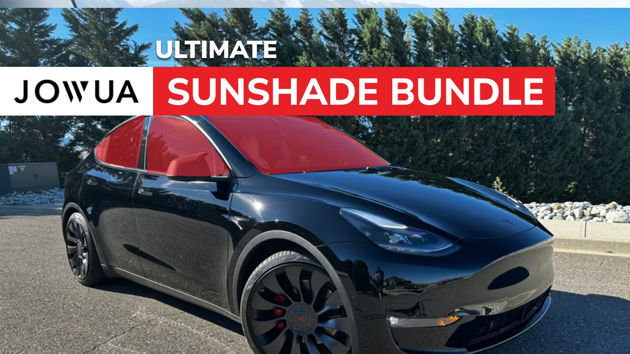 Jowua's Ultimate Sunshade Bundle for the Tesla Model Y