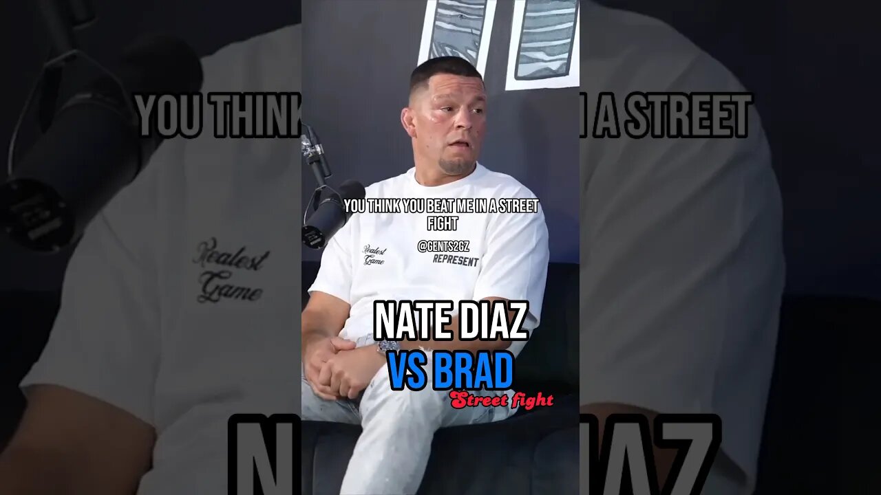 💥NATE DIAZ & BRAD “who would win in a fight” 💀@NateDiaz @REALRAWTALK #shorts
