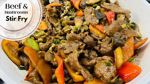 Beef and Mushroom Stir Fry | Tender Beef