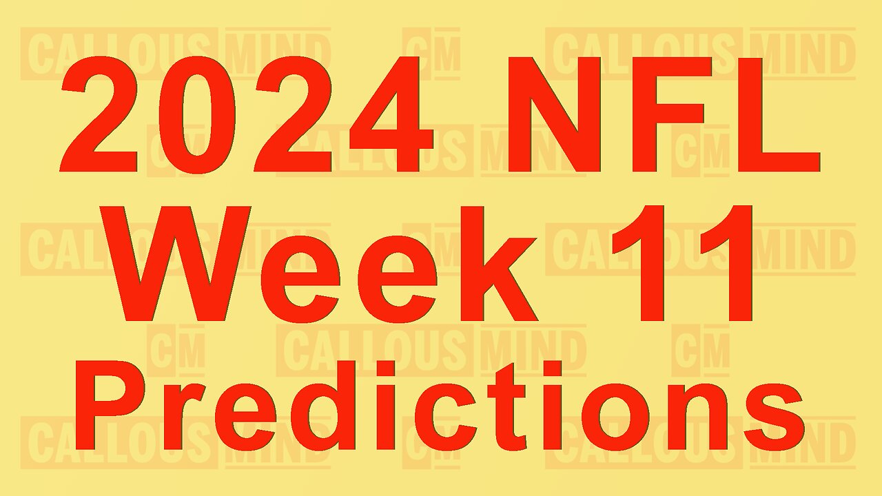 2024 National Football League Week 11 Predictions