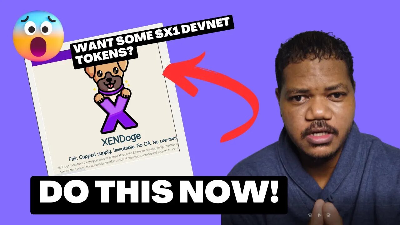 How To Get $XN On The X1 Blockchain Devnet To Mint Free $XEN & Test Xendoge?