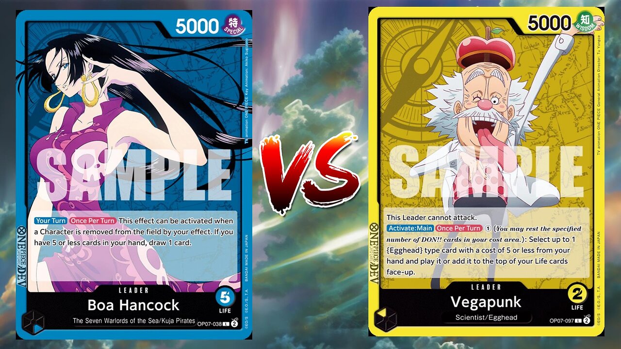 One Piece TCG Boa Hancock VS Vegapunk!!