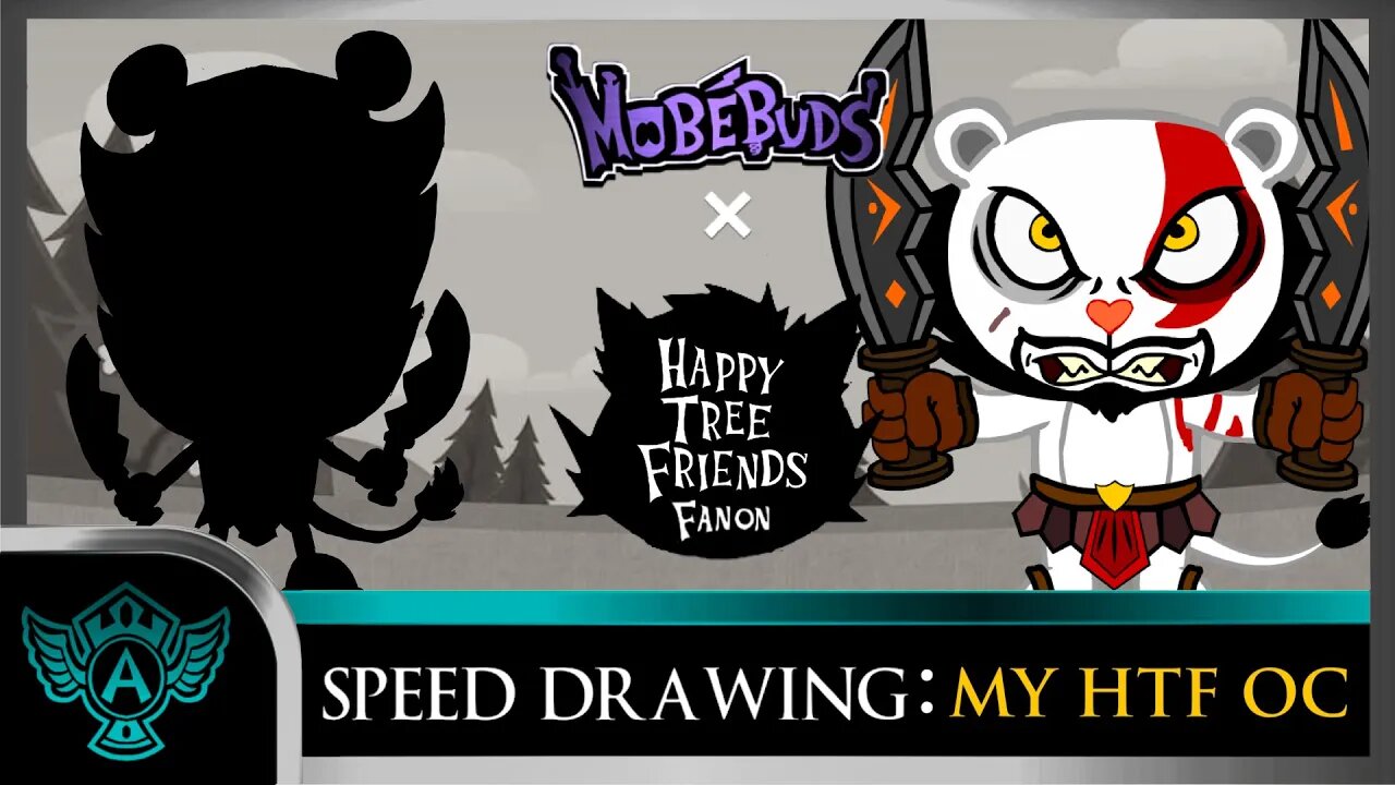 Speed Drawing Special: Happy Tree Friends Fanon - Leotoz | Mobebuds Style (My HTF OC - Birthday)