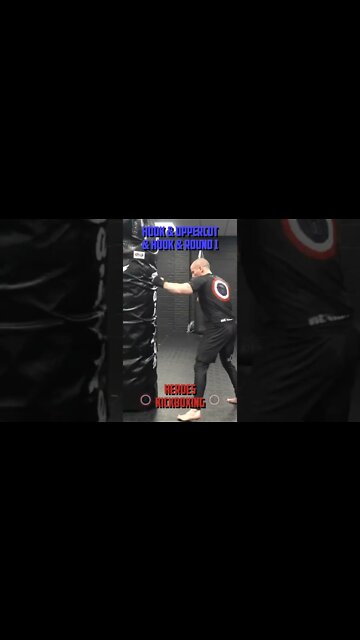 Heroes Training Center | Kickboxing "How To Double Up" Hook & Uppercut & Hook & Round 1 BH | #Shorts