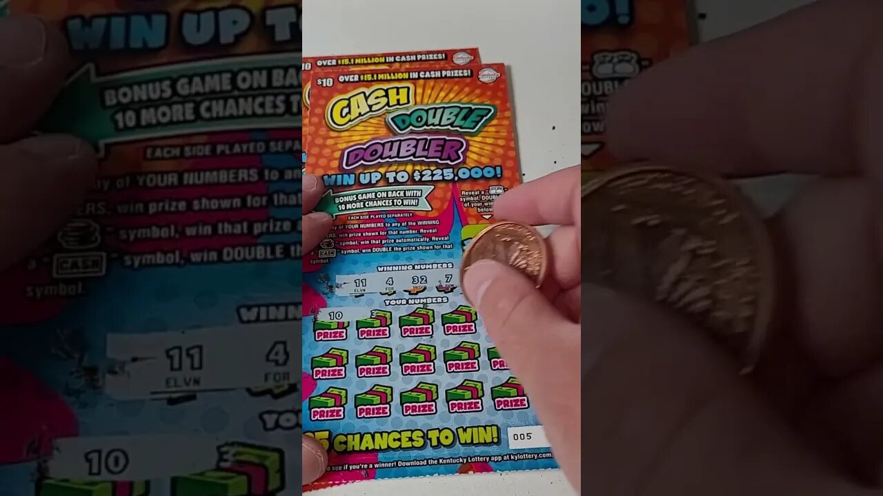 $10 Scratch Off Lottery Tickets Doubler!