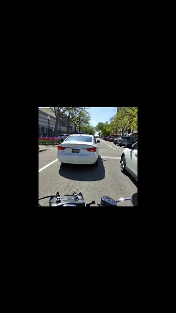 riding downtown holland during tulip festival