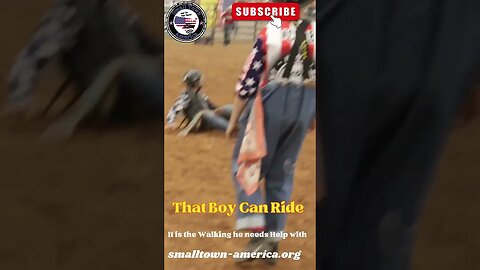 That Boy Can Ride! It is Walking He Needs Help With #ybr#rodeo #bullriding