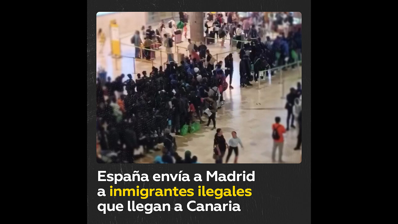 Inmigrantes ilegales llegados a Canarias son enviados a la capital española