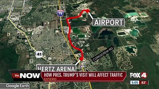 President Trump's Visit Impacting Traffic