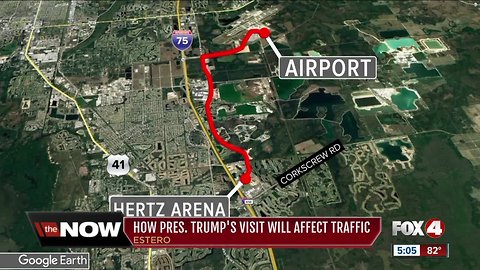 President Trump's Visit Impacting Traffic