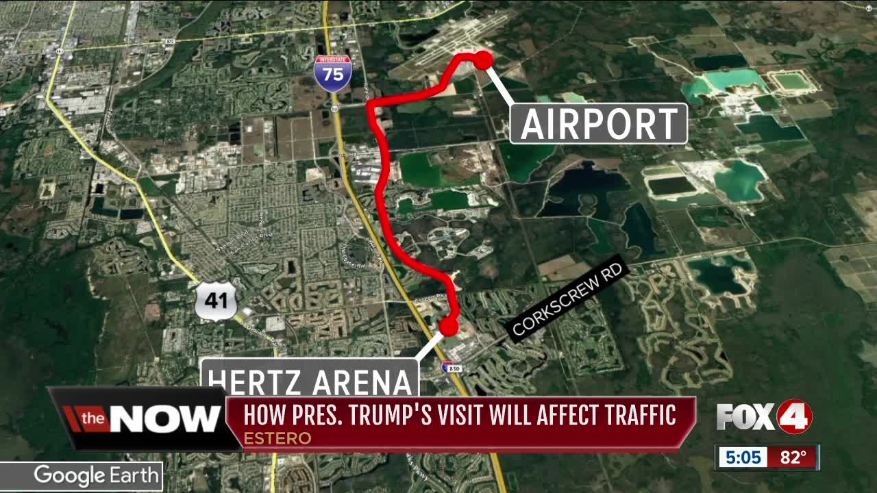 President Trump's Visit Impacting Traffic