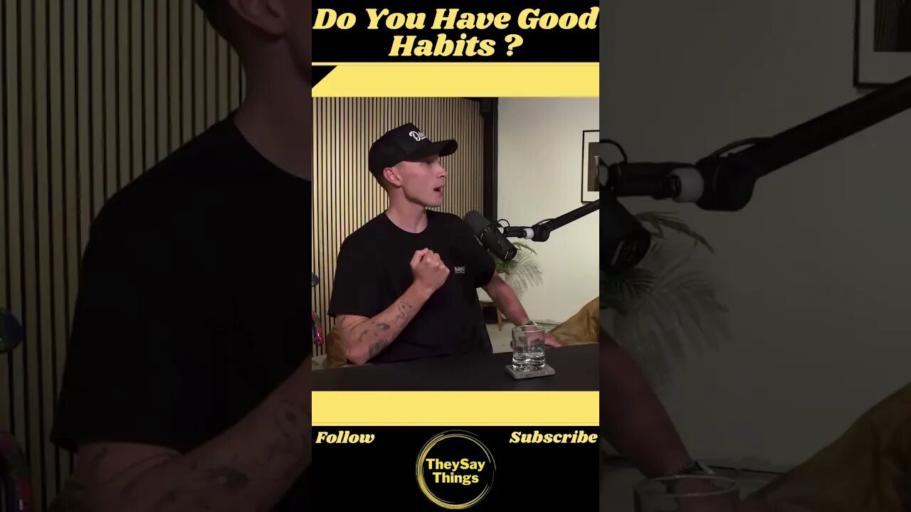 Luke Belmar , Do You Have Good Habits #shorts #youtubeshorts #life #podcast #viral #advice #mindset