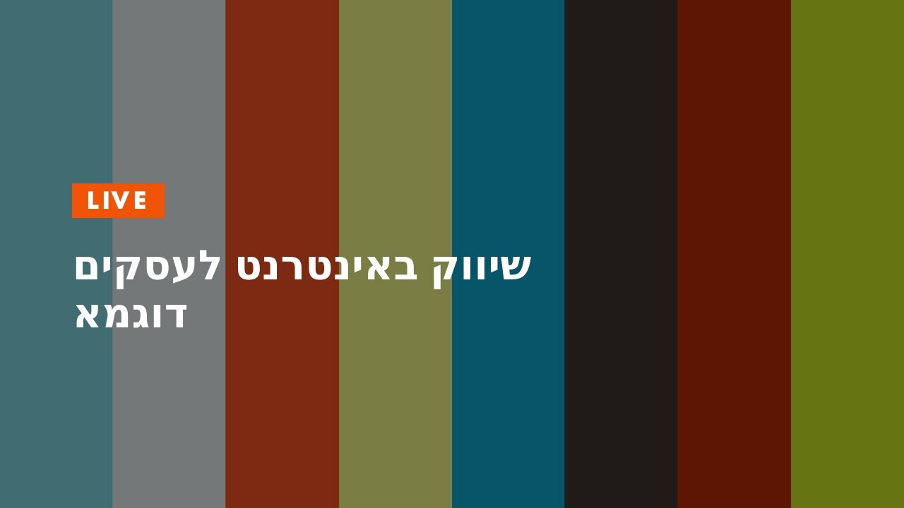 שיווק באינטרנט לעסקים דוגמא