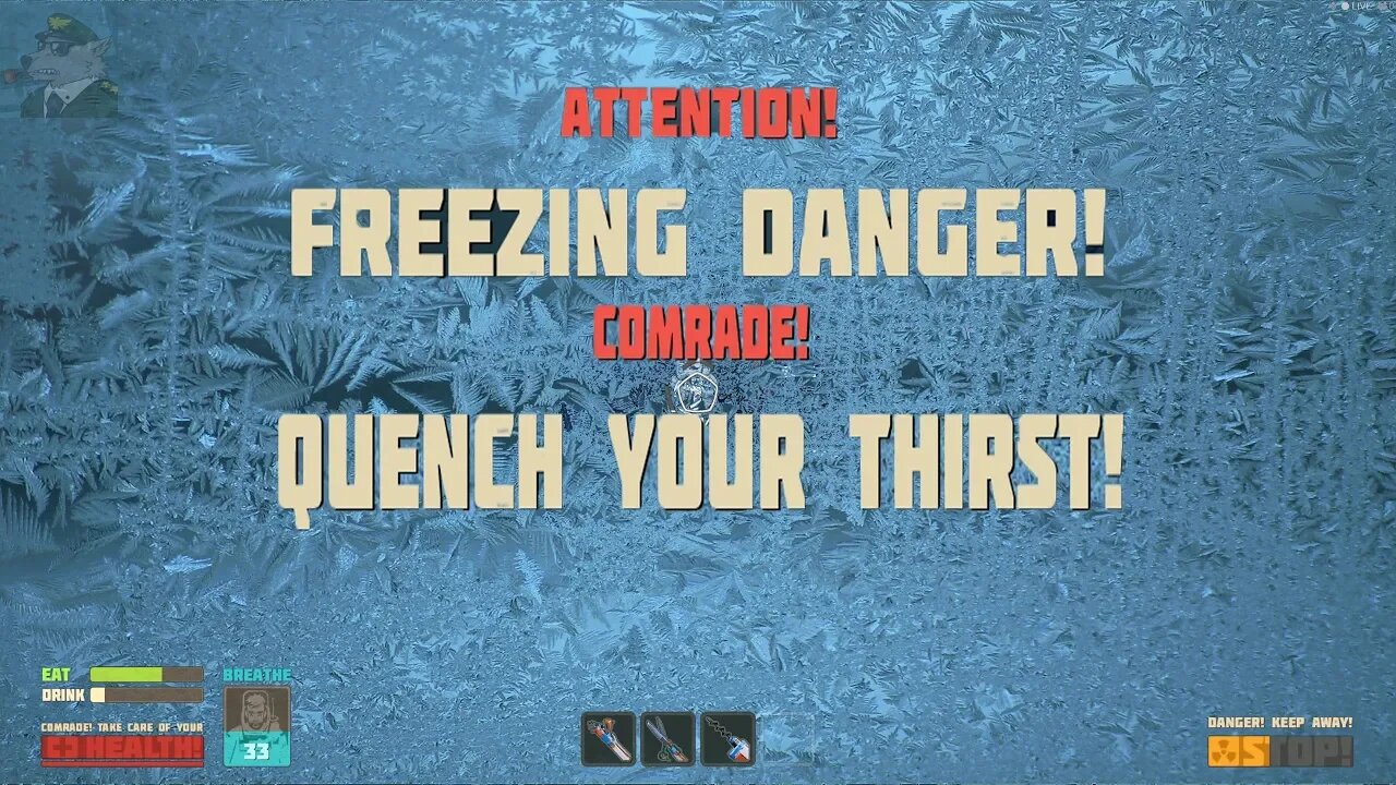 Dying from Frostbite - Frozen and Thirsty - Breathedge