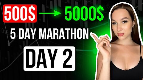 How to make $5000 in 5 days on trading_ Day 2 1000$ - 2000$