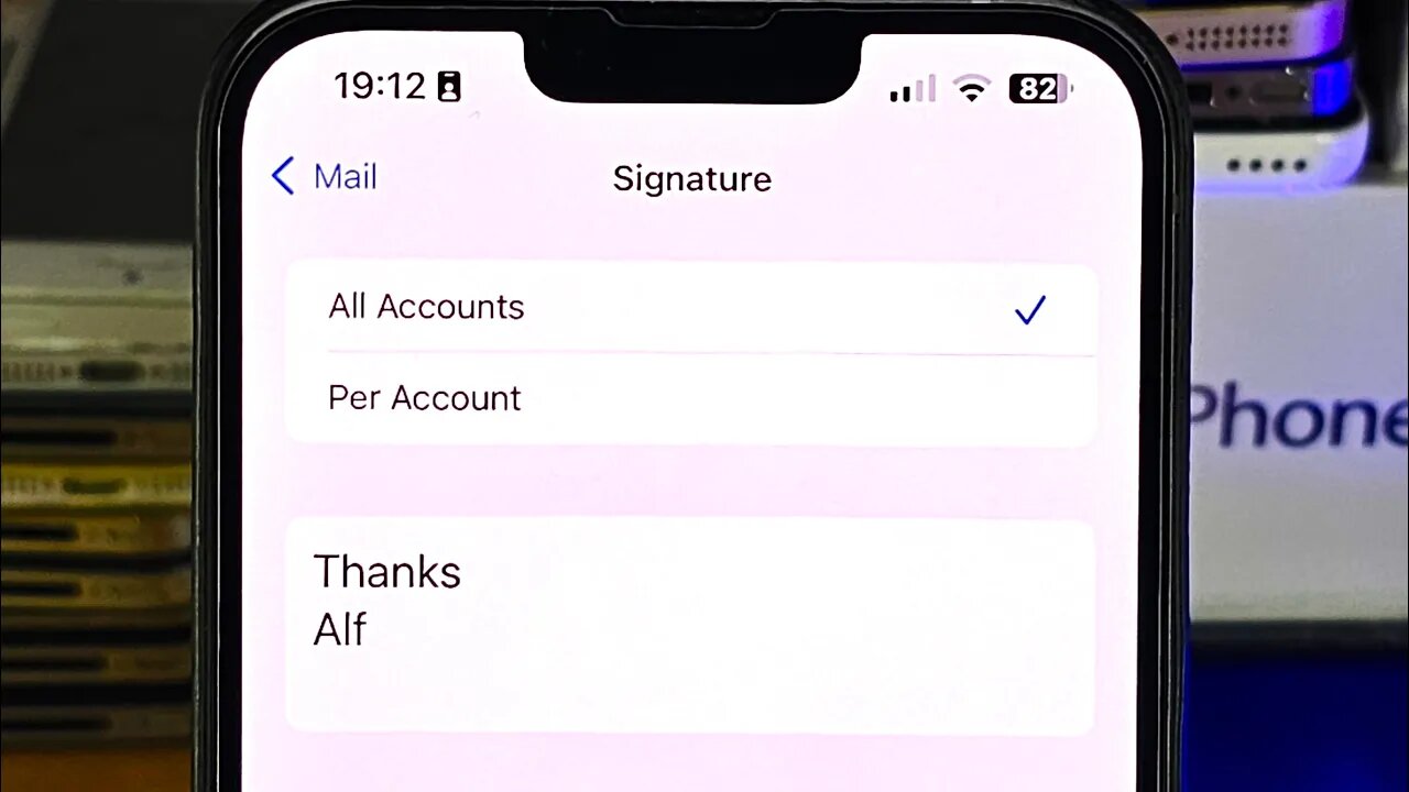 How To Change the Email Signature on iPhone