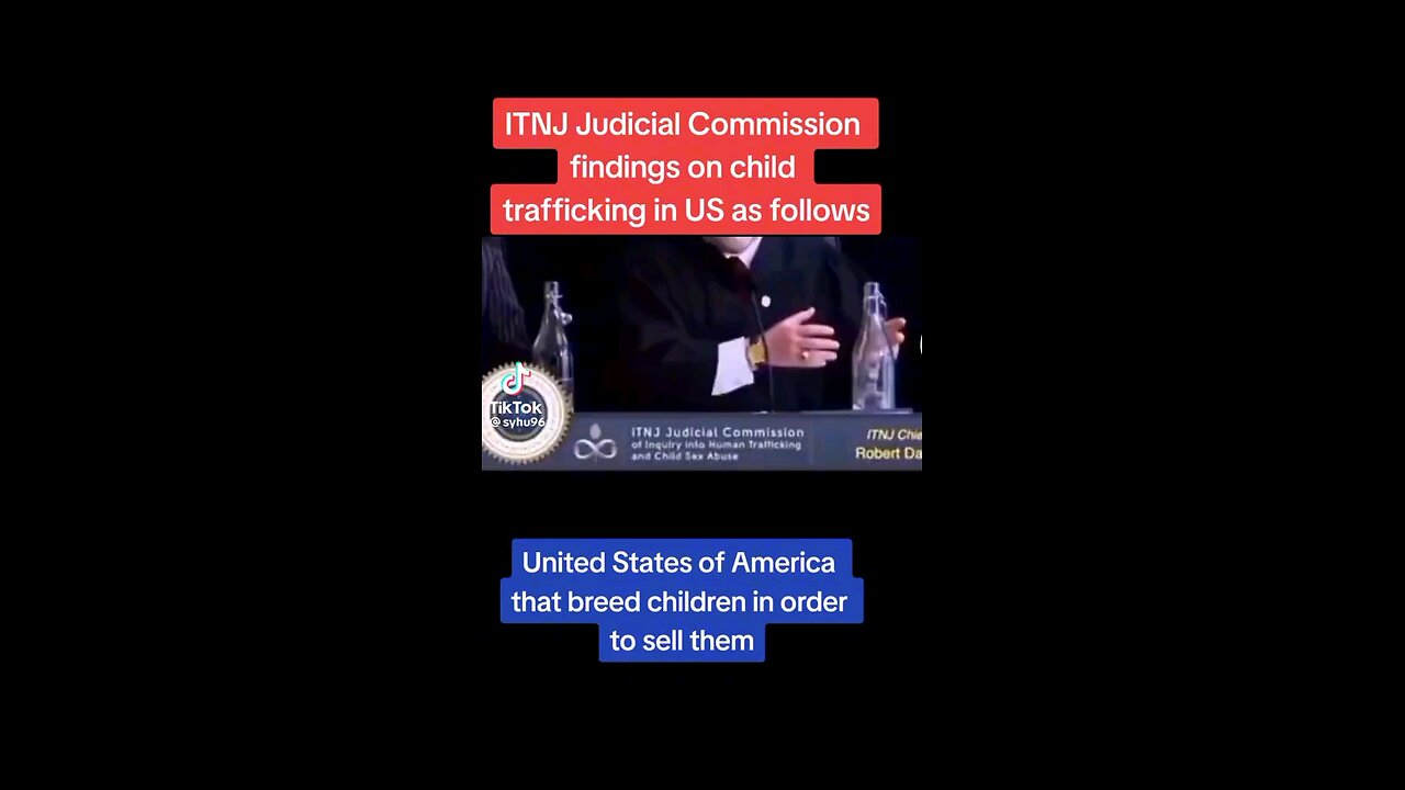 ITNJ Judicial Commission findings on child trafficking in US as follows.