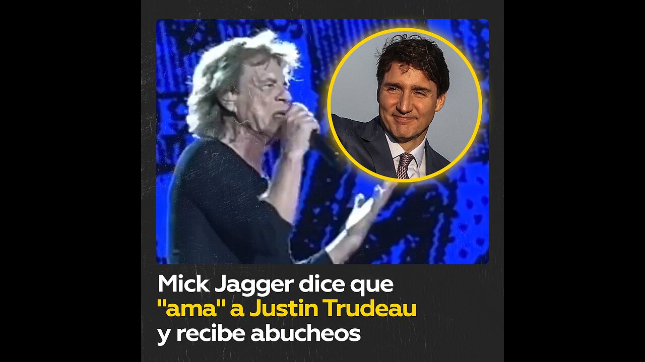 Abuchean a Mick Jagger tras confesar su “amor” por Justin Trudeau