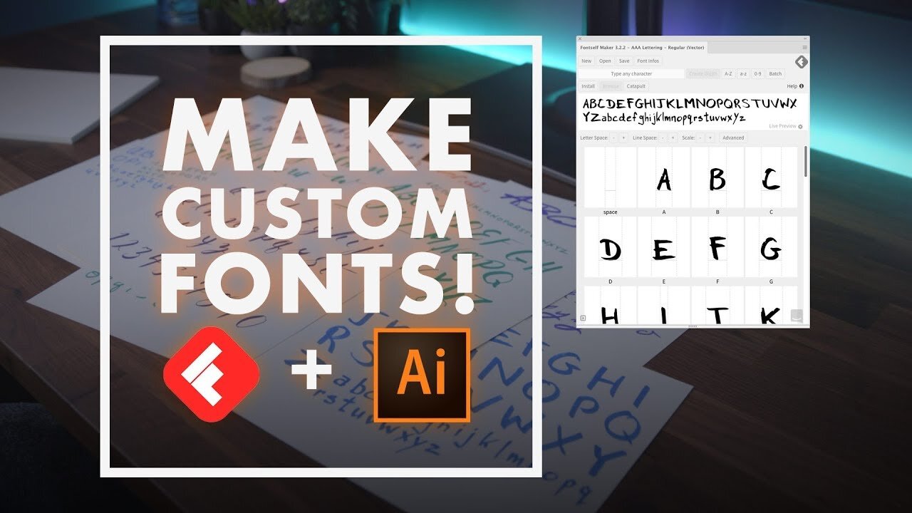 Make Custom Fonts in Adobe Illustrator with Fontself!