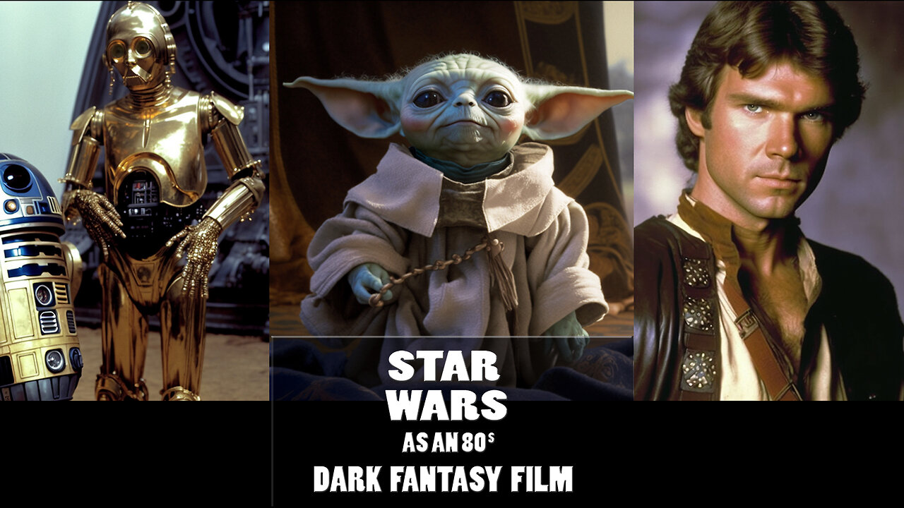 Star Wars as an 80's Dark Fantasy #starwars #midjourney #80sdarkfantasy #darthvader #lukeskywalker