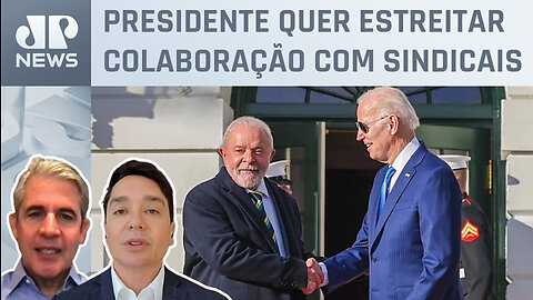 Brasil e EUA anunciam pacto em defesa do trabalho; Claudio Dantas e d'Avila analisam