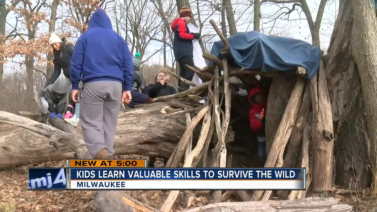 MPS students learn valuable skills to survive the wild during the winter season